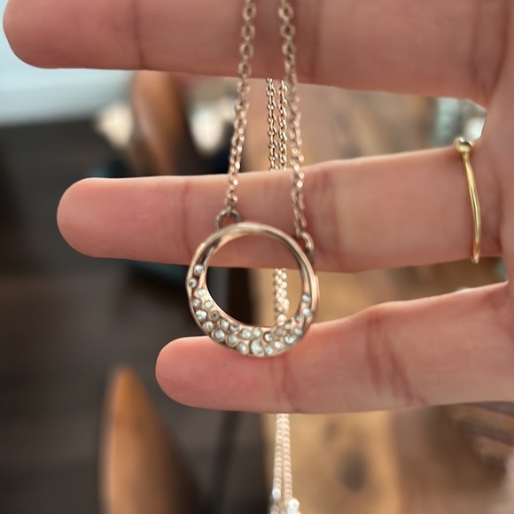 Alexis Bittar Rose Gold necklace with stones, adjustable chain. - Picture 4 of 11